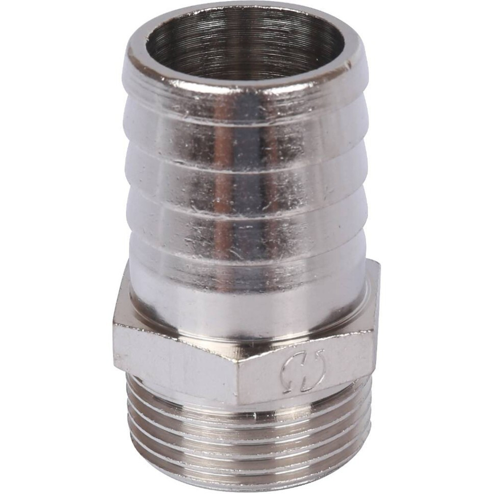 Штуцер НР никелированный 3/4"x25 STOUT