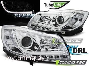 Передние фары Opel Insignia chrome tube lights