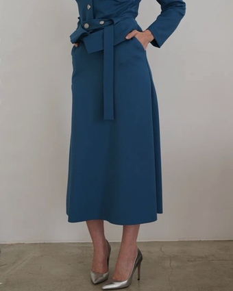 Юбка "Истинная Леди" в бирюзе