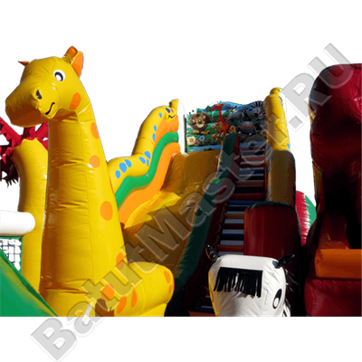 Детский надувной батут-горка "Африка"