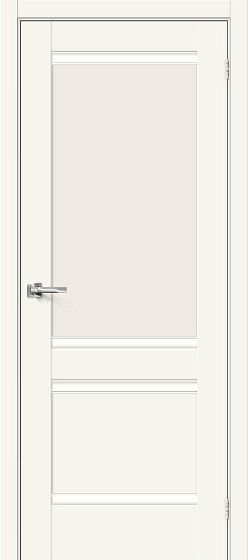 Дверь Прима-3.1 / Цвет Alaska / Стекло Magic Fog / Двери Браво