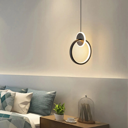 Светильник подвесной светодиодный Lanbos, 6 Вт LED, 3 кв м, черный