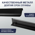 Ручка скоба 384 черная  8179