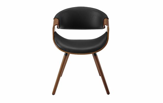 стул Rob деревянный, черная экокожа