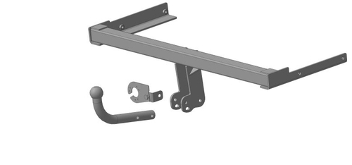 Фаркоп Volkswagen Polo с 2010-2020 г., Skoda Rapid Liftback с 2012-2020 г. (без электрики) (Буксирофф)