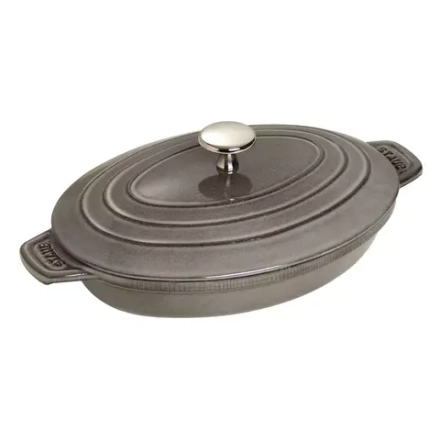 STAUB - Форма для запекания Sur la Table Minis с крышкой, 23x17см, серая / артикул   40509-581-0  / GTIN 3272343323185