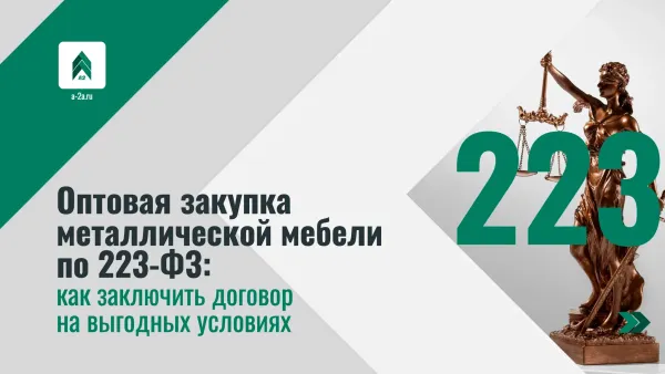 Оптовая закупка металлической мебели по 223-ФЗ: как заключить договор на выгодных условиях