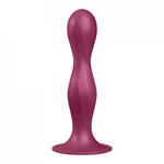 Утяжелённый фаллоимитатор Satisfyer Double Ball-R (17,9×7,6 см) бордовый
