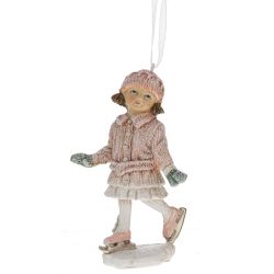 GAEM Фигурка декоративная подвесная "Девочка", L5 W5 H11,5 см, 6в.