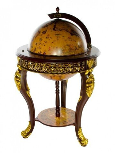 Глобус-бар напольный, сфера 45 см., в стиле Барокко Ptolemaeus