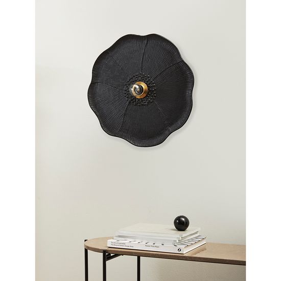 Светильник настенный wildflower, D46 см, черный