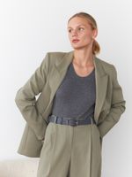 БАЗОВЫЙ РЕМЕНЬ С ОВАЛЬНОЙ ПРЯЖКОЙ GRAPHITE