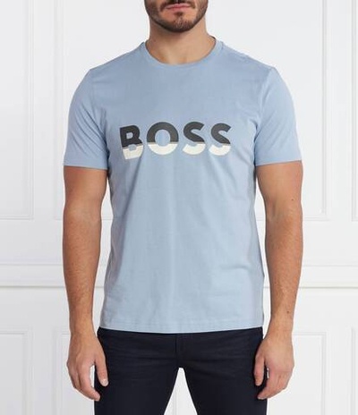 Футболка Tee BOSS GREEN - голубой(50477616)