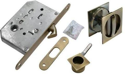 Комплект для раздвижных дверей MHS-2 WC бронза античная