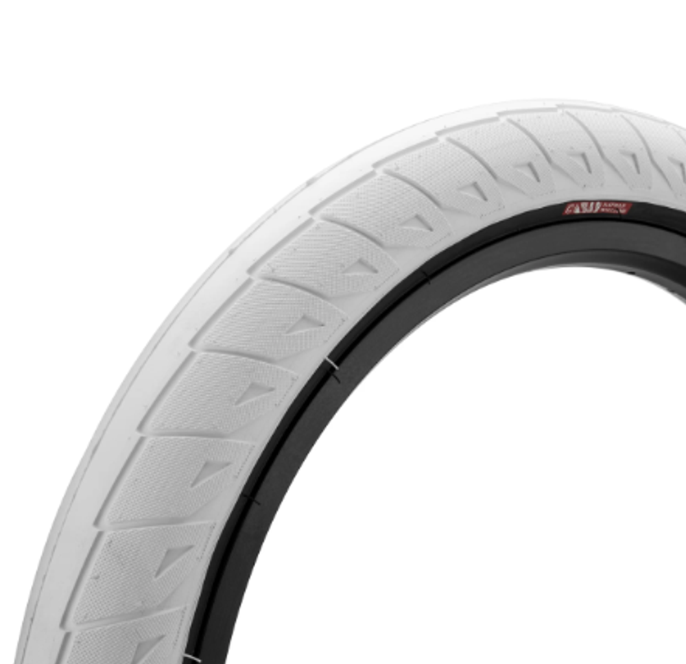 BMX Покрышка Cinema Williams 2,50" White w/ Black Walls 2.50" 60psi (белый / черная боковина) арт: C