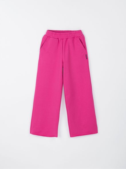 Брюки палаццо облегченные "Бабл-гам" 7+