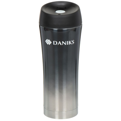 Термокружка нерж, 0.45 л, Daniks, г-фит, SL-NT015-met-grpht