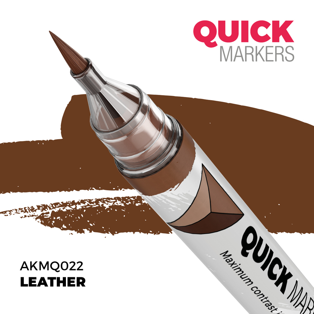 Акриловый маркер AK Interactive Quick Marker Leather