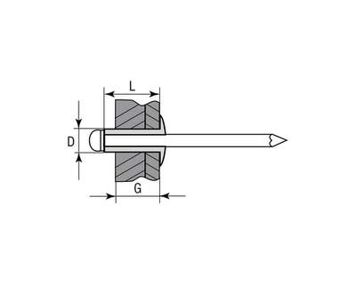 ЗУБР 4.0 x 12 мм, 1000 шт, нержавеющие заклепки, Профессионал (31316-40-12)