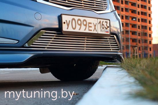 Клыки на передний бампер для Kia Rio III дорестайлинг