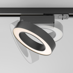 Трековый однофазный светодиодный светильник Maytoni Unity Rim TR044-1-12W3K-B