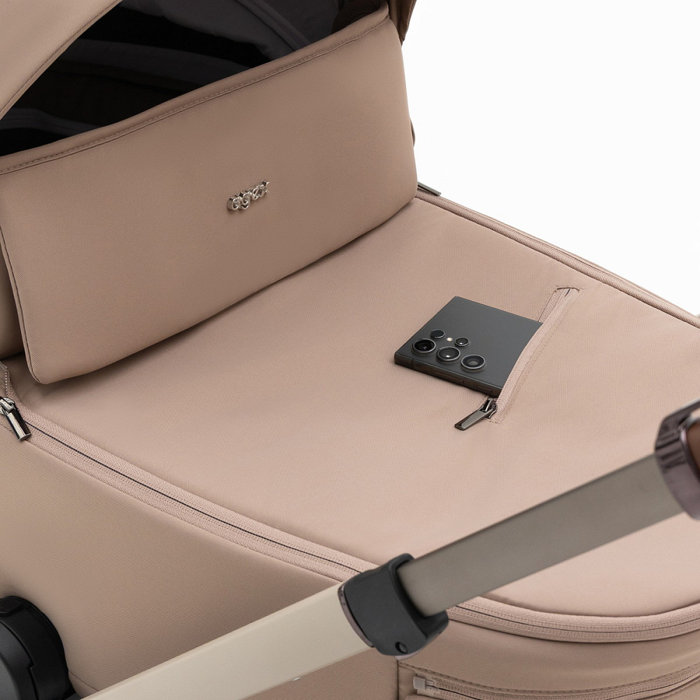 Коляска Agex Prima Pro 3 в 1 с автокреслом i-Safe Black APP232 Beige (Бежевый)