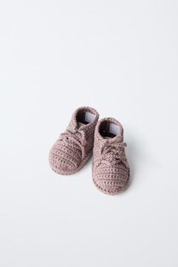 ZARA ПИНЕТКИ С БАНТОМ, РОЗОВЫЙ