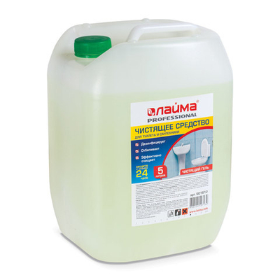 Средство для уборки туал . 5 л Лайма Профессионал Гель 601612
