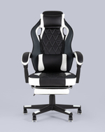 Кресло игровое TopChairs Virage черно-белое