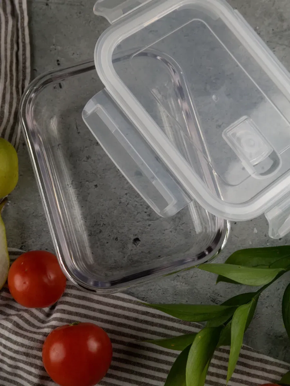 Контейнеры для еды стеклянные, 620 мл. 2 шт, 1030 мл. 1 шт.