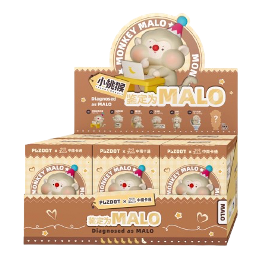 Рандомная фигурка Blind Box PLZDOT Monkey MALO