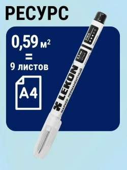 Маркер строительный LEKON PIKA спиртовой черный разметочный перманентный для глубоких отверстий