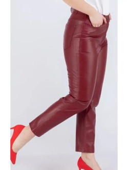 Брюки кожаные женские, джеггинсы женские