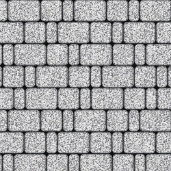 Тротуарная плитка КЛАССИКО - Стоунмикс Белый с черным, комплект из 3 видов плит