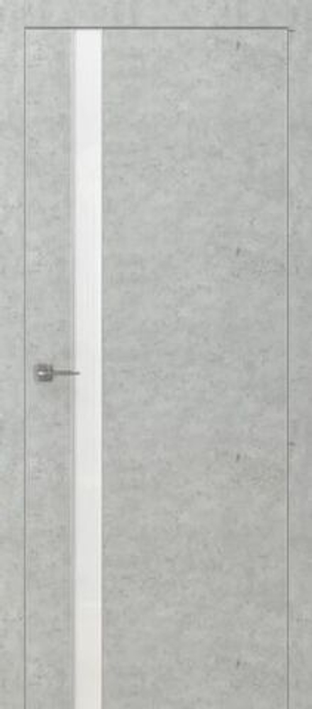 Межкомнатная дверь Фрамир Titanium 5 PO AGS Белоснежный Серый гранит