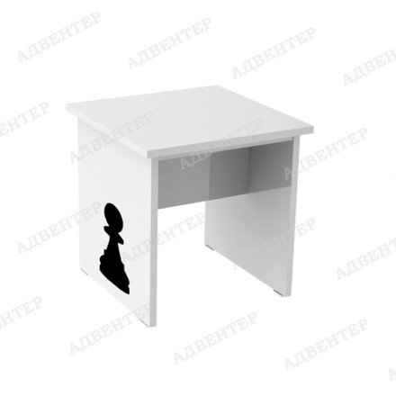 Стул-табурет белый