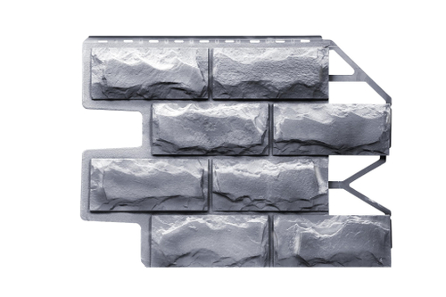 Фасадные панели FINEBER Блок Светло-серый