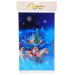 Скатерть «Новогодняя тройка « 108*180 см, пвх, Синий