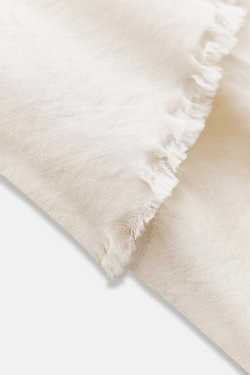 ZARA ТОП С ВОЛАНАМИ И НЕОБРАБОТАННЫМ И КРОМКАМИ — ZW COLLECTION, БЕЖЕВЫЙ/ЗЕЛЕНЫЙ