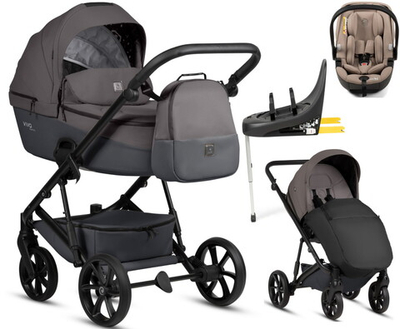 Детская коляска Tutis Viva 6 Plus Essential 4 в 1 с автокреслом Beno Beige и базой 1612072 Periscape
