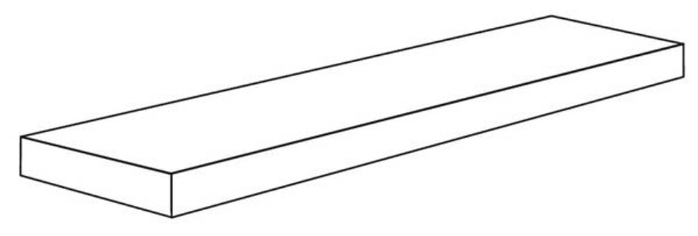 Угловая ступень CROSSROAD WOOD ANG.TOP SX WHITE RET левая