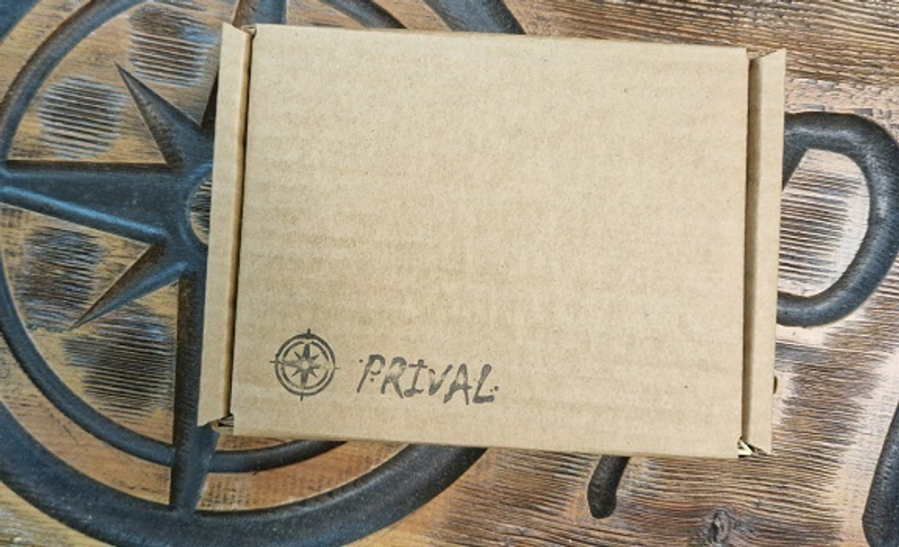 Зажим для купюр PRIVAL (натуральная кожа , ручная работа), цвет  чёрный