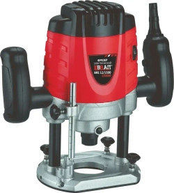 Фрезер электрический BRE 12/1500 электрический сетевой ручной фрезер по дереву, аппарат для обработки (1500 ВТ,6-12 мм)