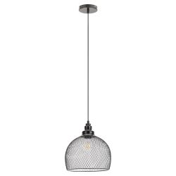 Светильник подвесной ЭРА PL7 BK под лампу E27 высота плафона 280мм подвеса 720мм черный | Подвесы в стиле LOFT