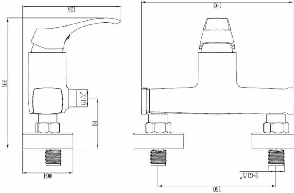СМЕСИТЕЛЬ ДЛЯ ДУША ESKO BERGAMO BM 80H