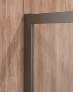 Душевой уголок Cezares MOLVENO-A-2-90-C-GM-IV, 90х90х195, профиль оружейная сталь, прозрачное стекло