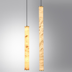 6674/20L L-VISION ODL24 217 Подвесной светильник под латунь/металл/алебастр IP20 LED 20W 900Лм 3000K/4000K MARBELLA