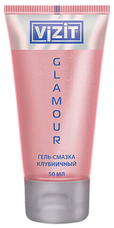 Гель-смазка на водной основе VIZIT клубничная, 50 мл (Цвет: прозрачный)
