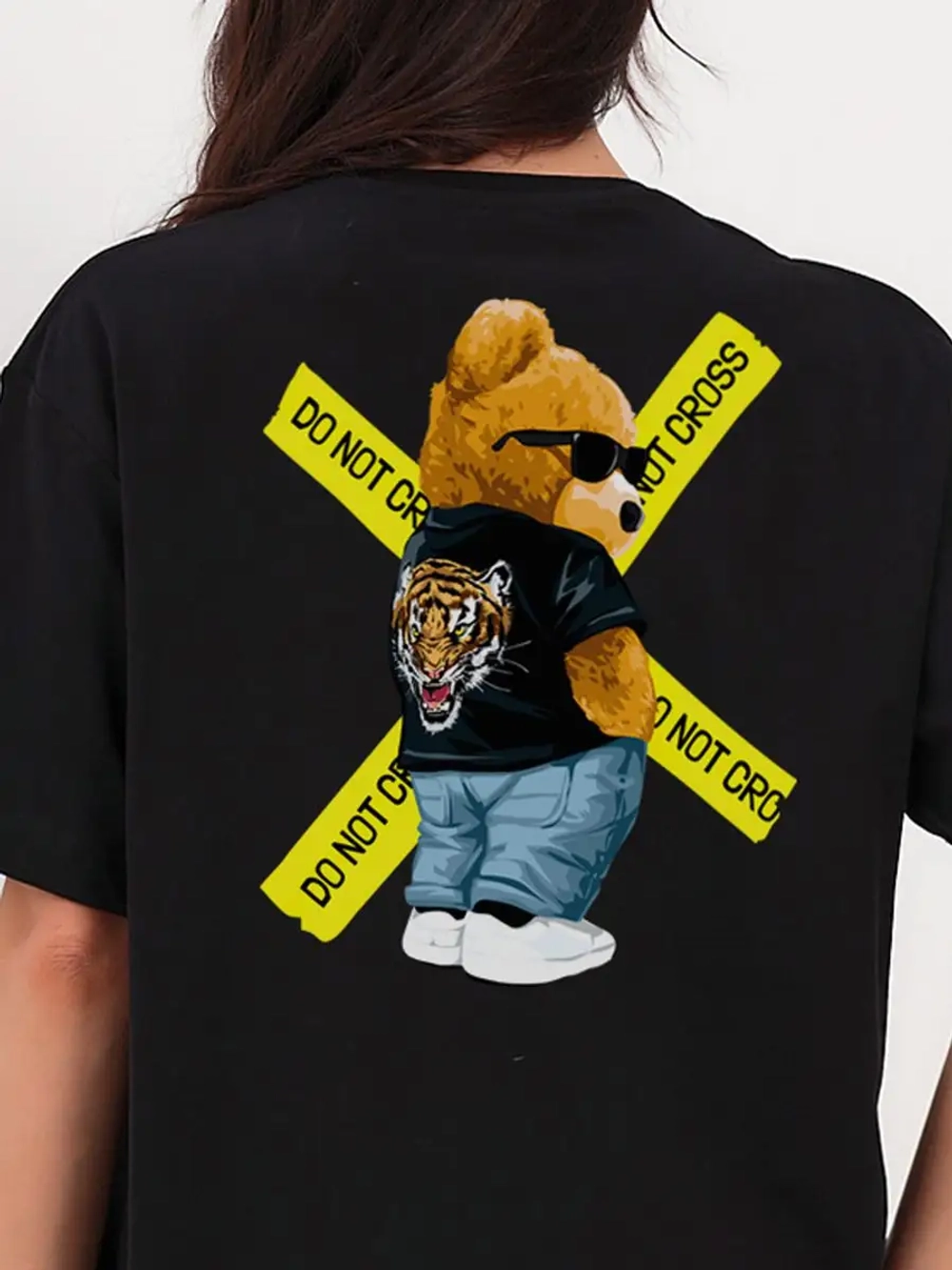 Футболка с принтом на спине мужская женская подростковая