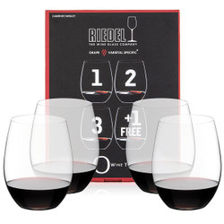 Набор бокалов для красного вина 4шт 600 мл Riedel O Buy 3 Get 4 Cabernet/Merlot фото